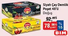 DOĞUŞ SİYAH ÇAY DEMLİK POŞET 48'Lİ fiyat ve kampanya bilgisi